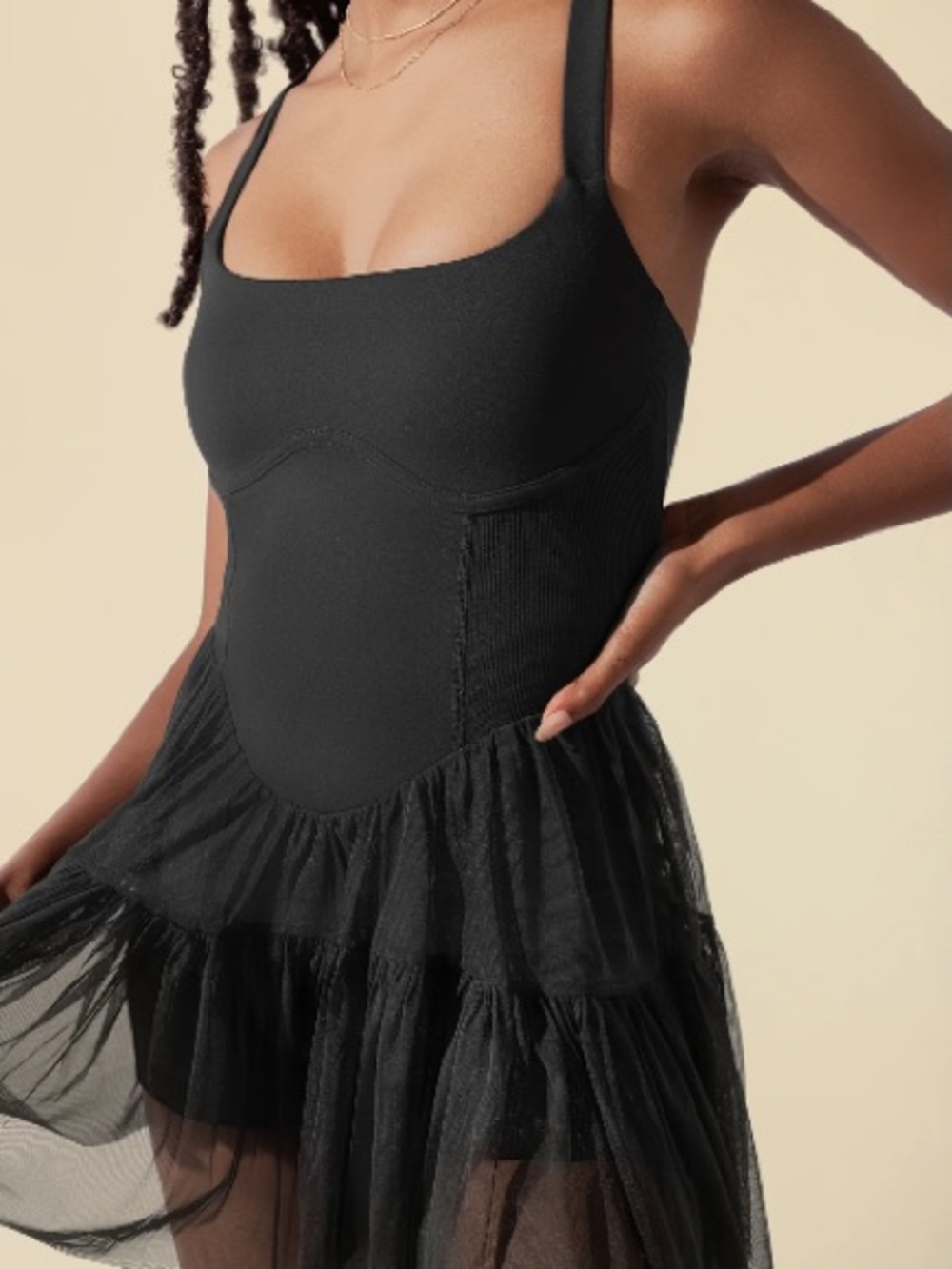 NWT POPFLEX Corset Pirouette Dress Black Size M - Picture 5 of 11